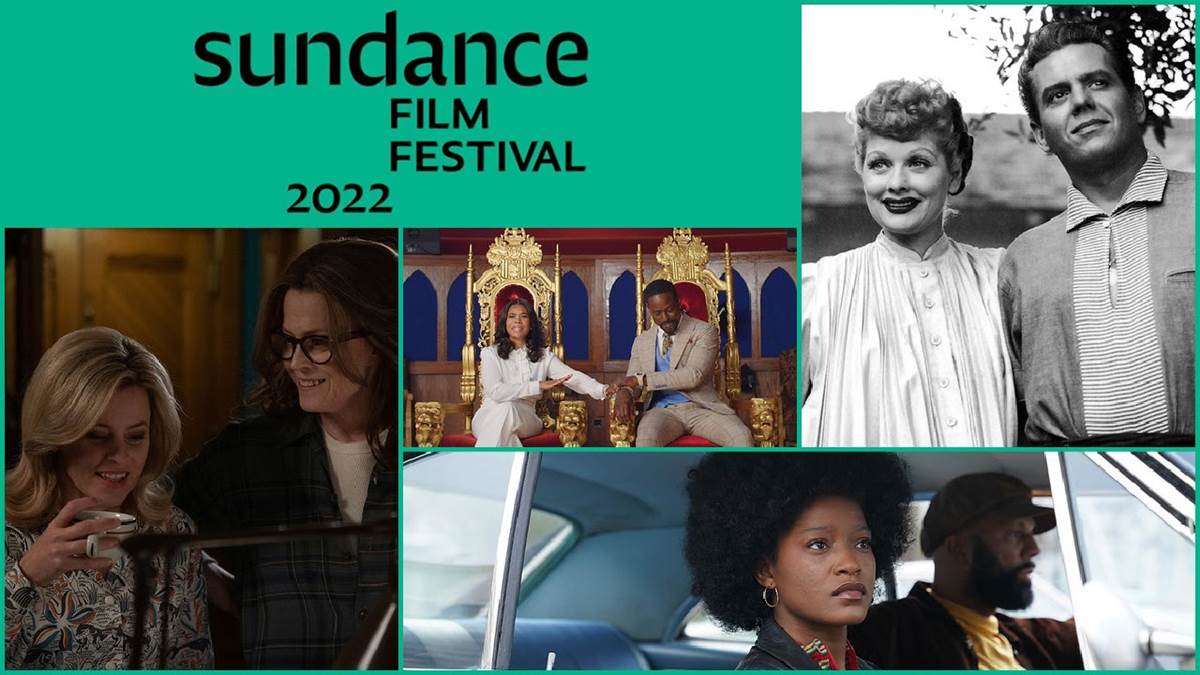 Courtesy of Sundance Institute
Clockwise: "Lucy and Desi," "Alice," "Call Jane," "Honk for Jesus, Save Your Soul" (Alan Gwizdowski).