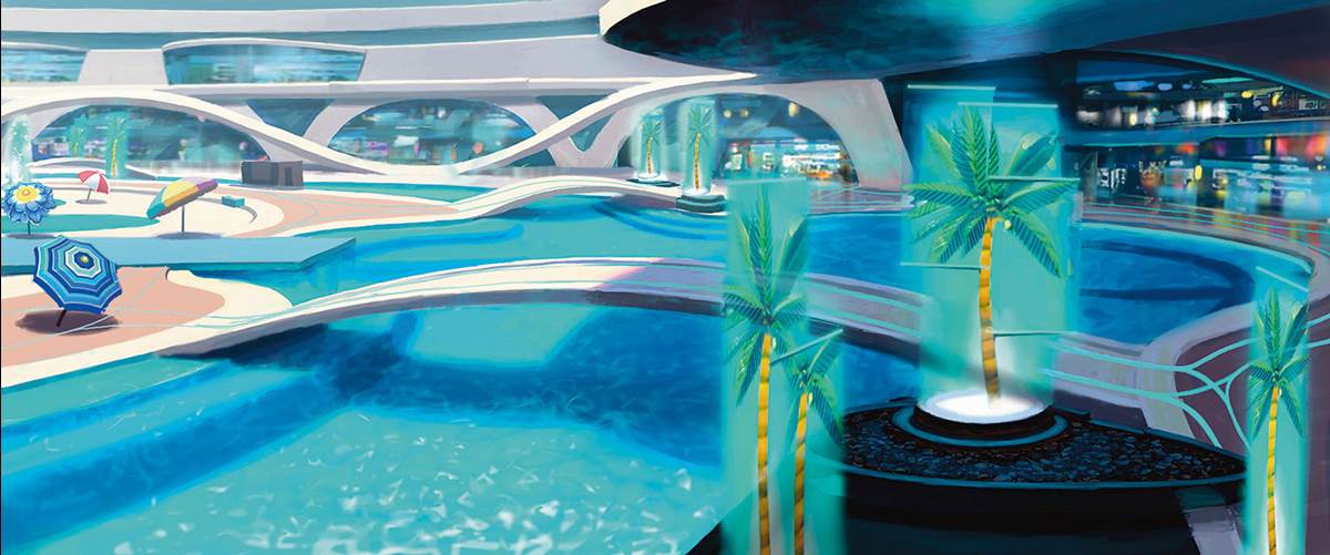 Wall-E (2008) Axiom Concept Art