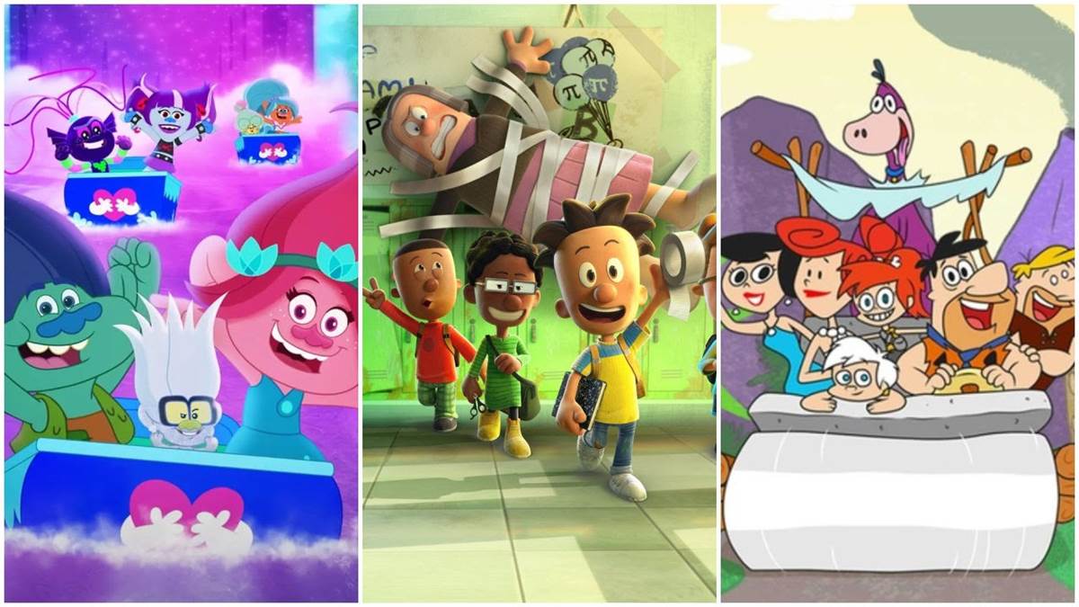 Trolls: TrollsTopia (Hulu/Peacock), Big Nate (Nikelodeon/Paramount+), Yabba-Dabba Dinosaurs (HBO Max)