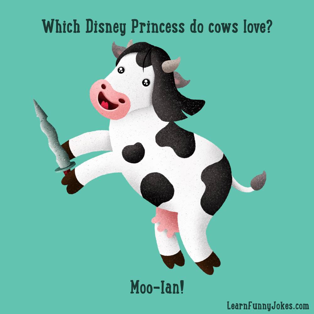 An amoo-sing Disney joke feature Mulan - A funny kids joke — Learn Funny  Jokes