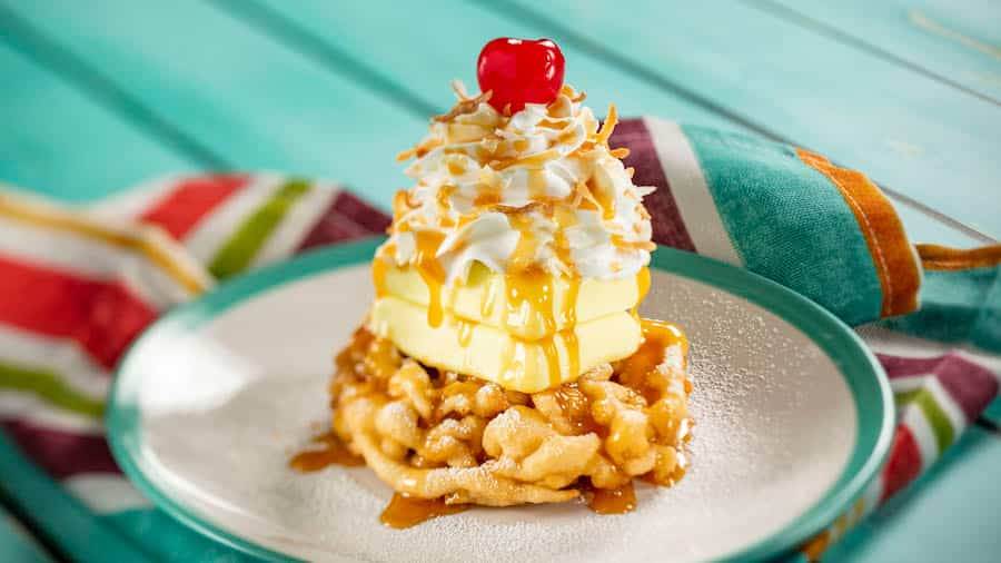 Mini Piña Colada Funnel Cake