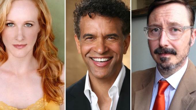 L-R: Katie Finneran, Brian Stokes Mitchell, John Hodgman