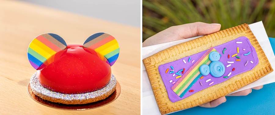 Pride Dome Mickey Hat and Pride Lunchbox Tart