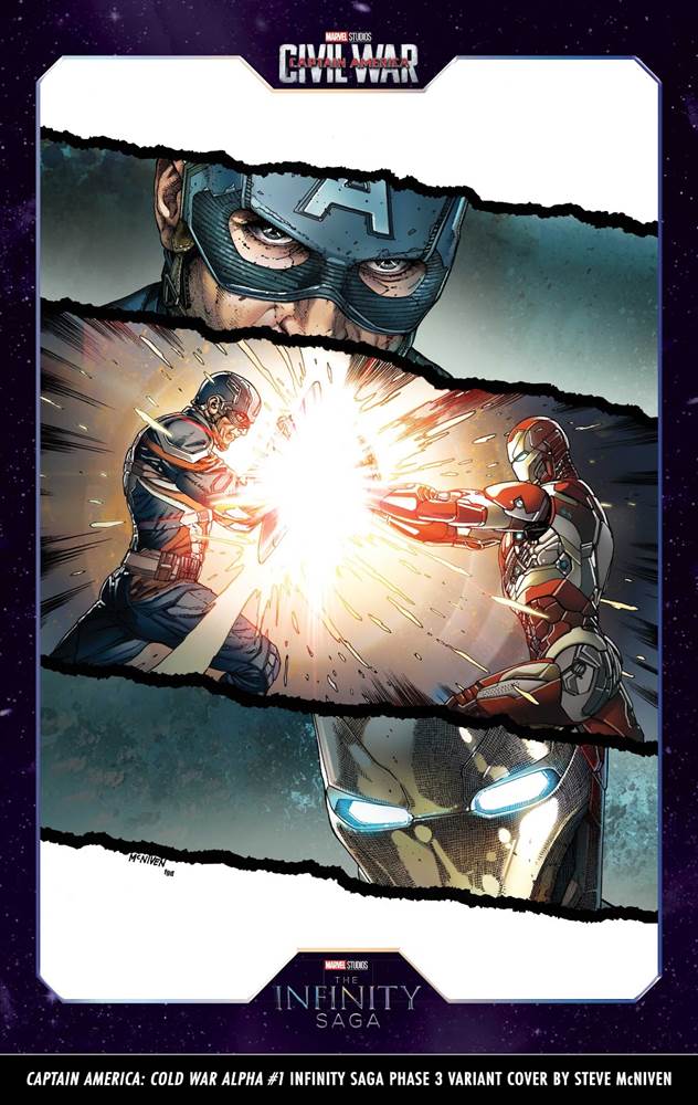 CAPTAIN AMERICA: COLD WAR ALPHA #1 Infinity Saga Phase 3 Variant Cover by Steve McNiven