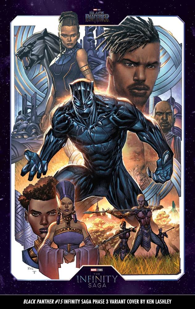 BLACK PANTHER #15 Infinity Saga Phase 3 Variant Cover by Ken Lashley