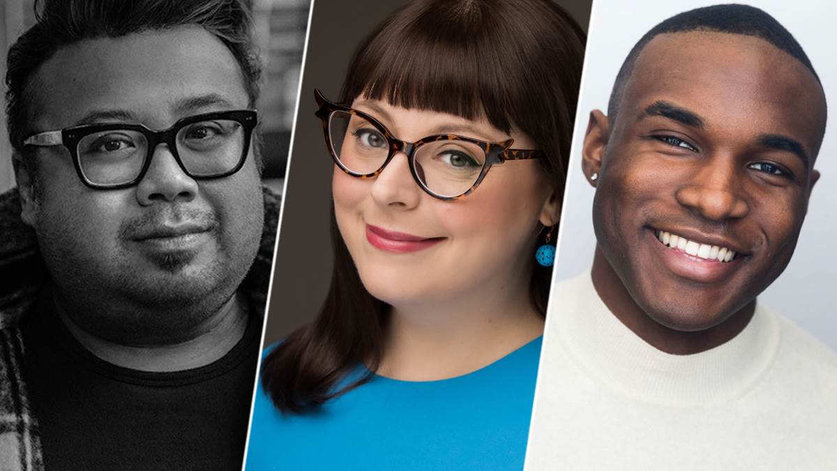 L-R: Don Darryl Rivera, Allison Guinn, Gerald Caesar