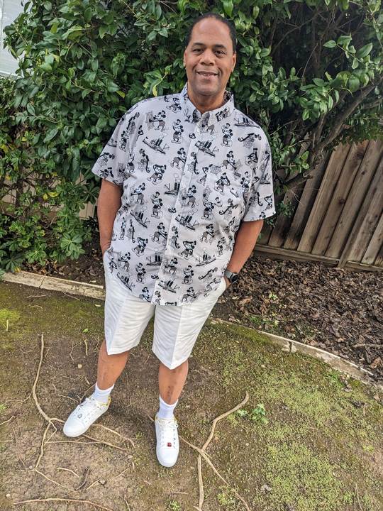 LP Founder Doobie Moseley models "Steamboat Mickey"