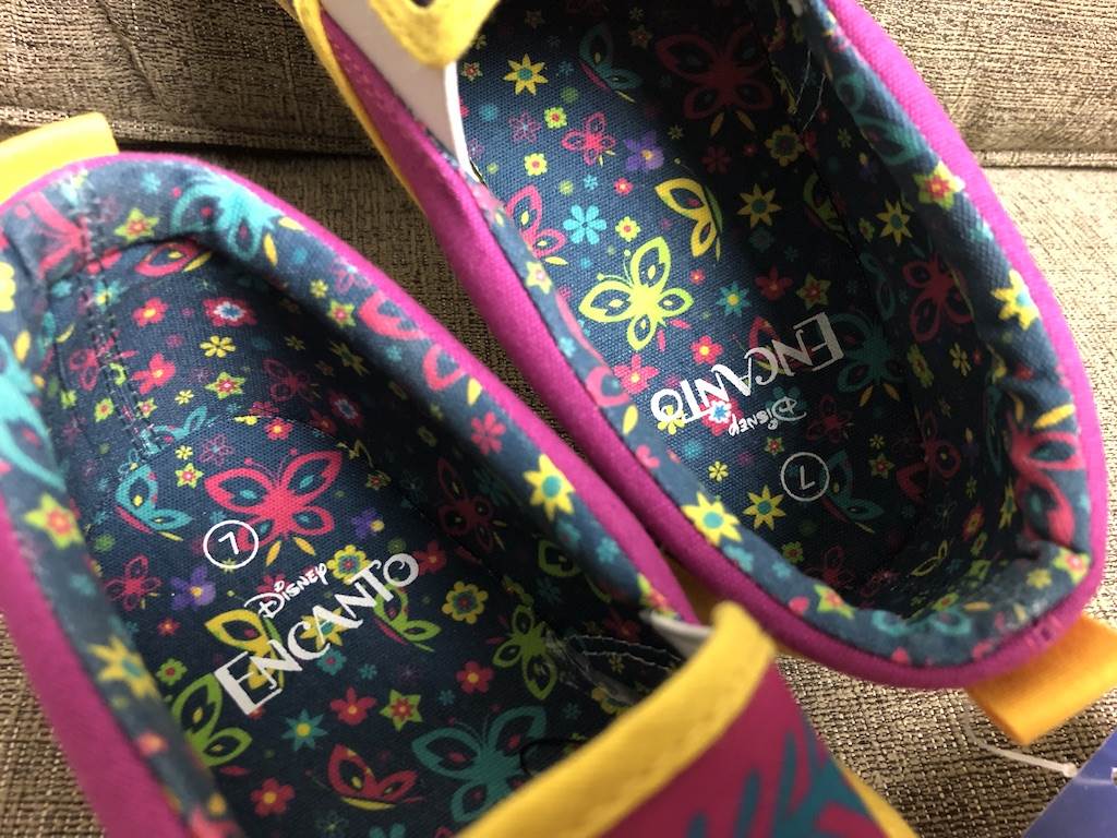 Sole of the shoe features a cute pattern