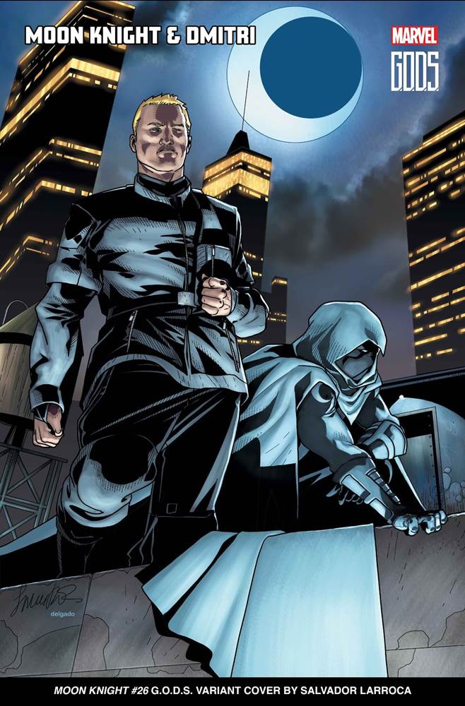 MOON KNIGHT #26  G.O.D.S. VARIANT COVER BY SALVADOR LARROCA