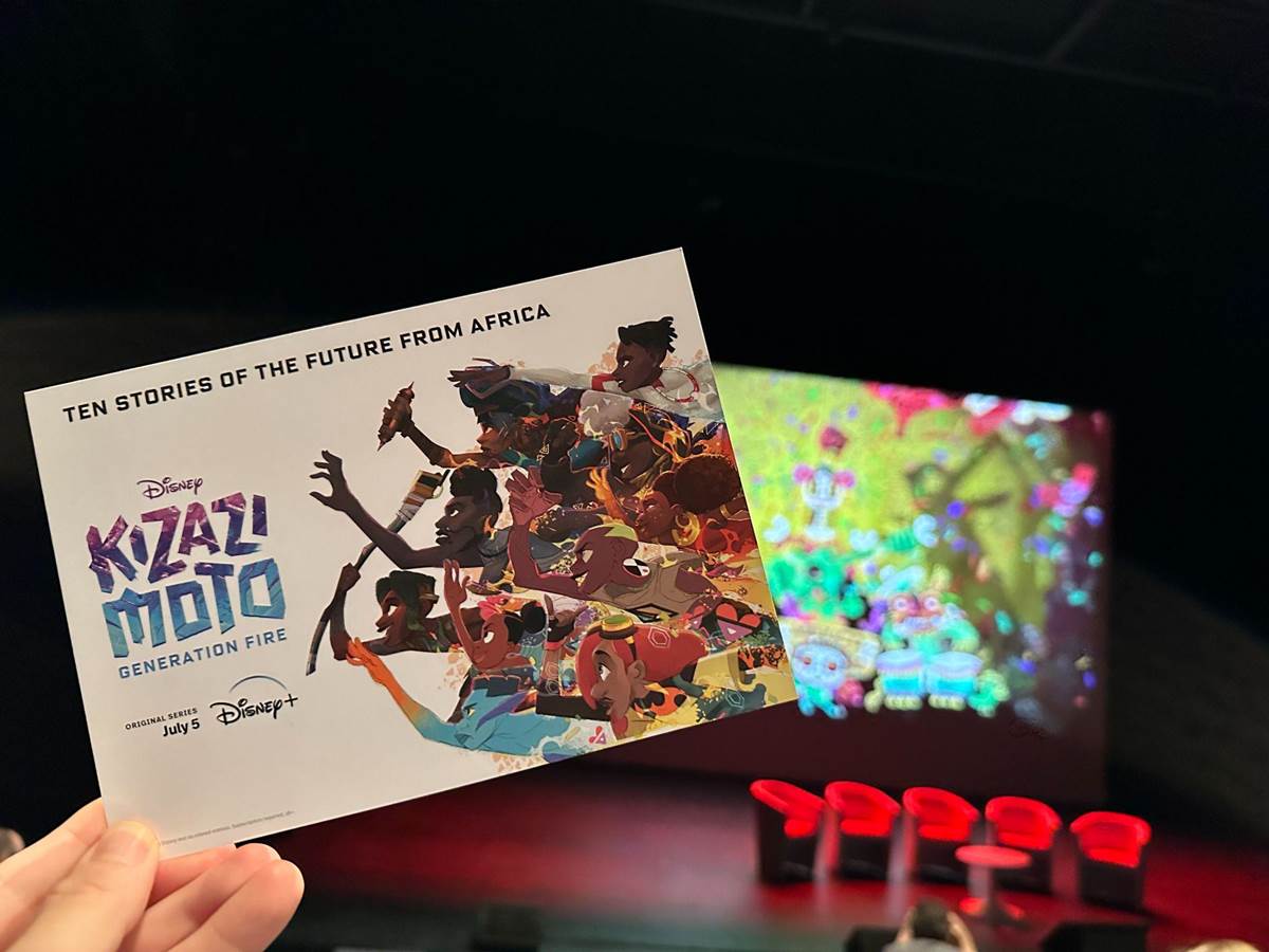 Art card given to attendees at the Annecy Festival "Kizazi Moto: Generation Fire" panel.