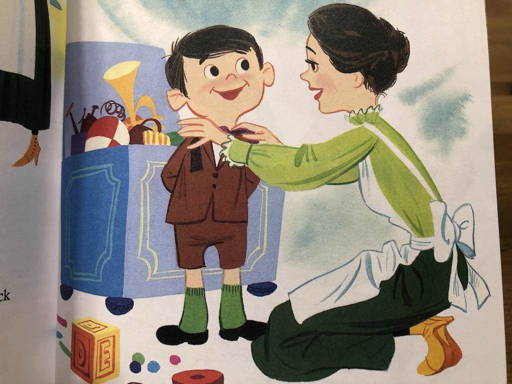 The colorful illustrations enhance the story.