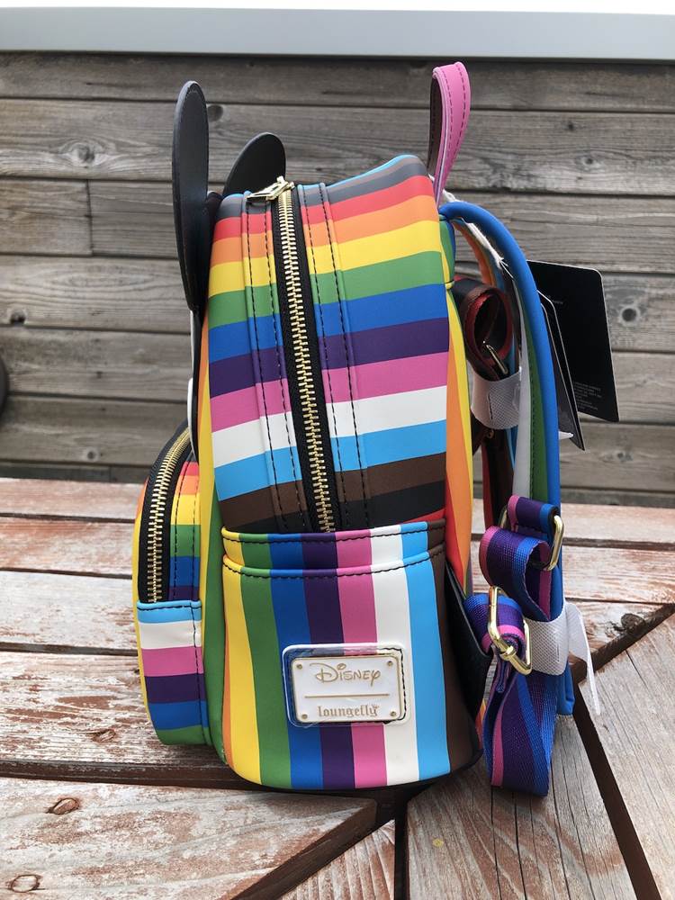 Side view of pocket with Loungefly medallion