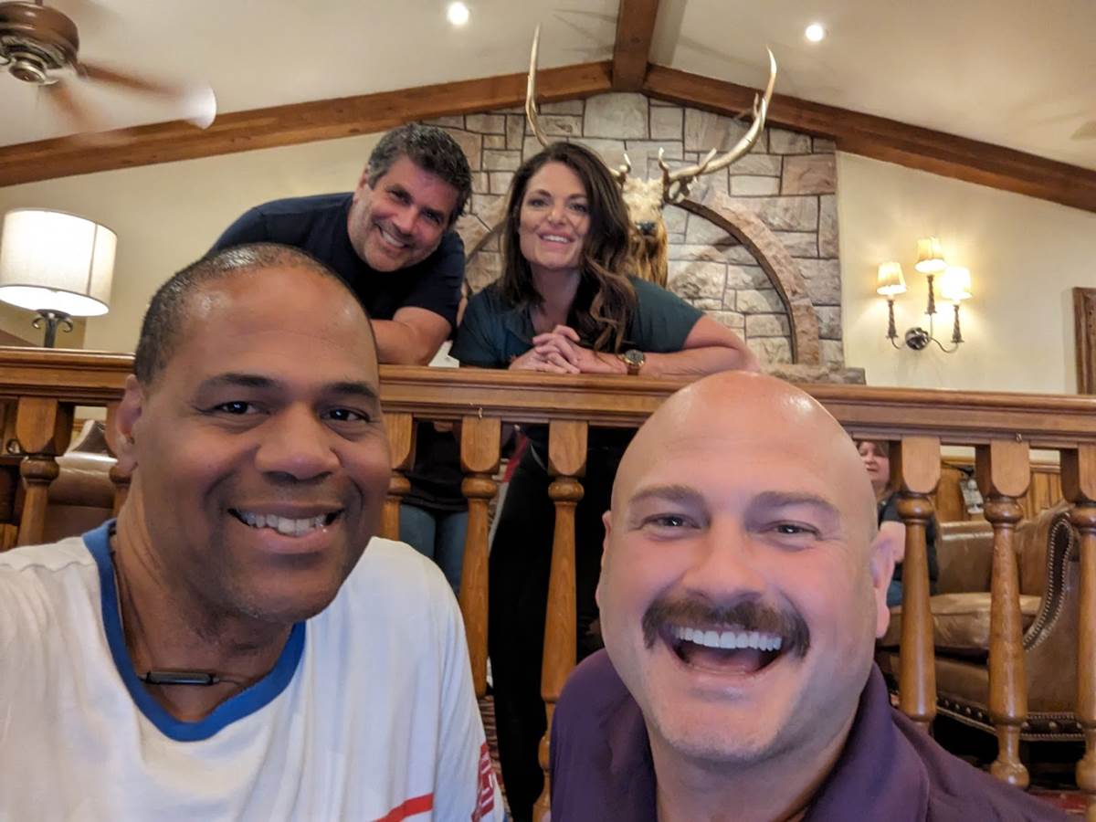 Doobie and Dusty with WDW Radio's Lou Mongello and Aventure Guide Kacey