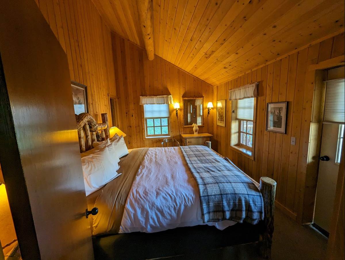 Master Bedroom in the Two Bedroom Cabin