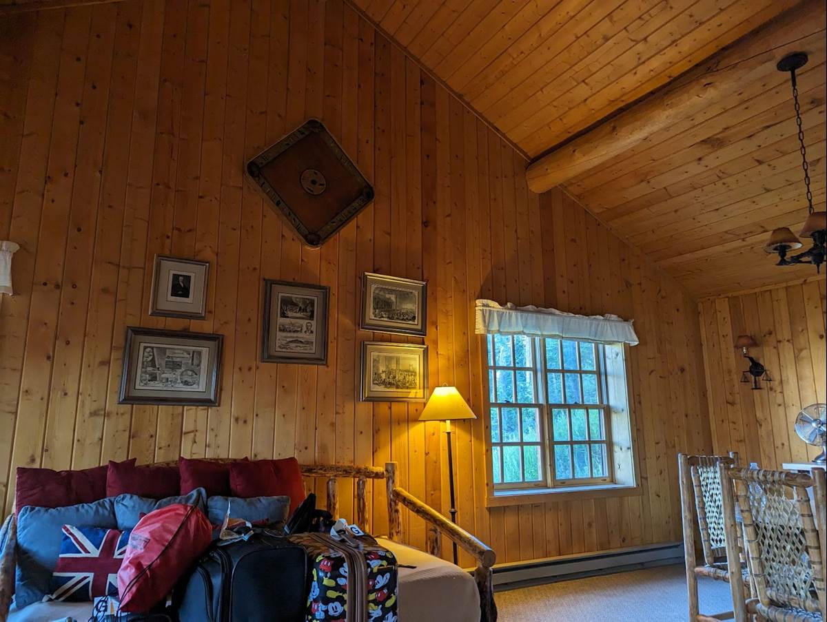 The Living Room in the Two Bedroom Cabin