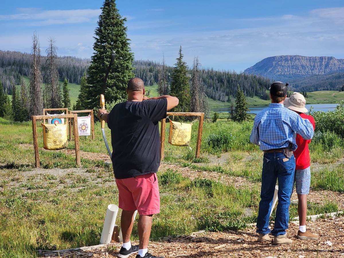 Archery at the Brooks Lake Lodge
