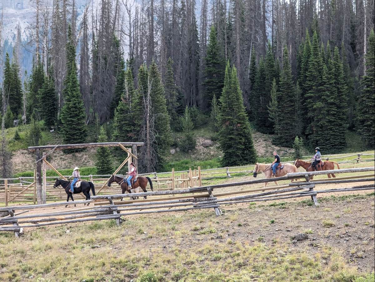 Other Adventurers Beginning Their Horseback Riding Adventure