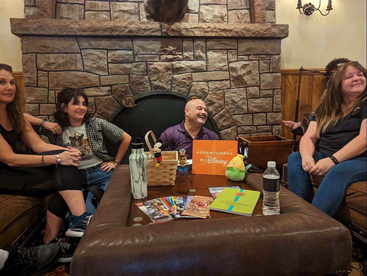 Our first time seeing some of our travelling companions including Adventure Guide Dusty (center)