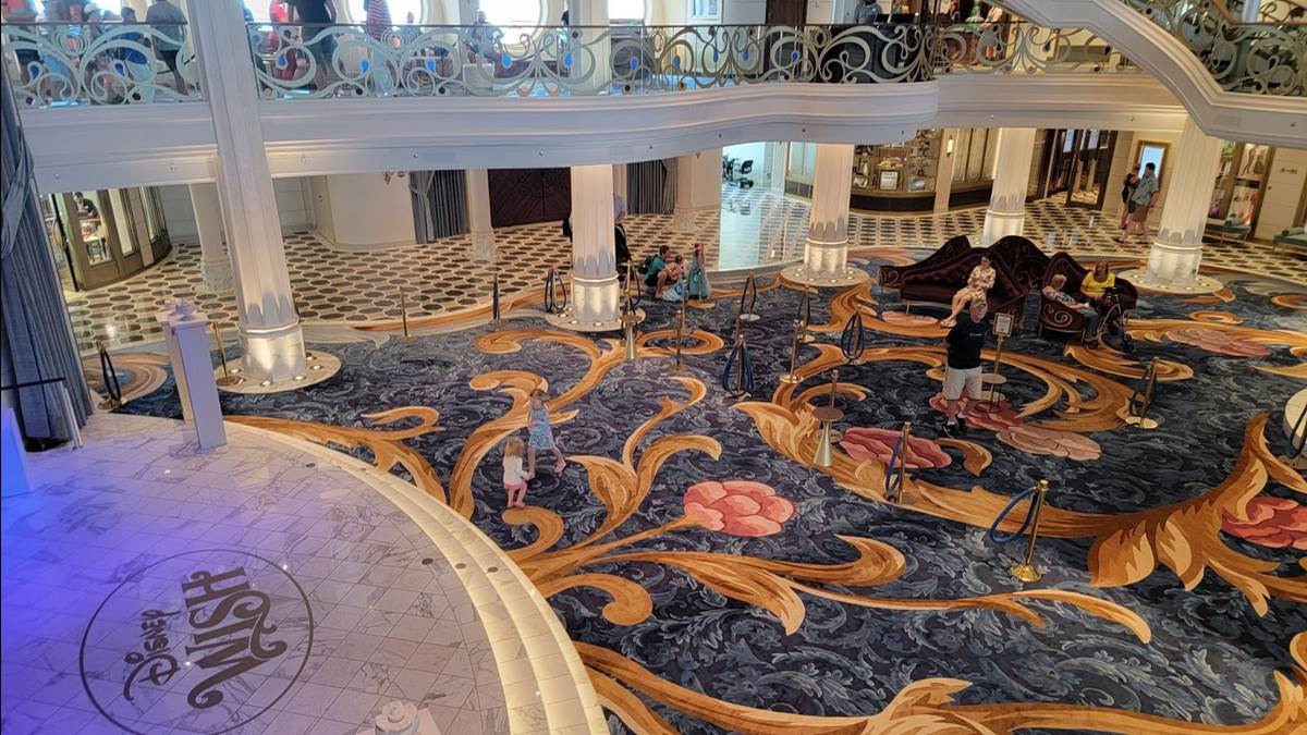 The Grand Hall on the Disney Wish