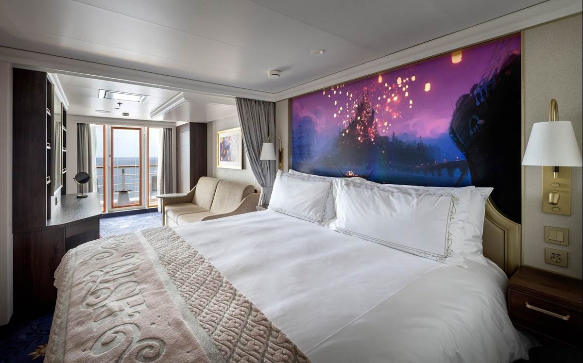 Verandah Stateroom on the Disney Treasure