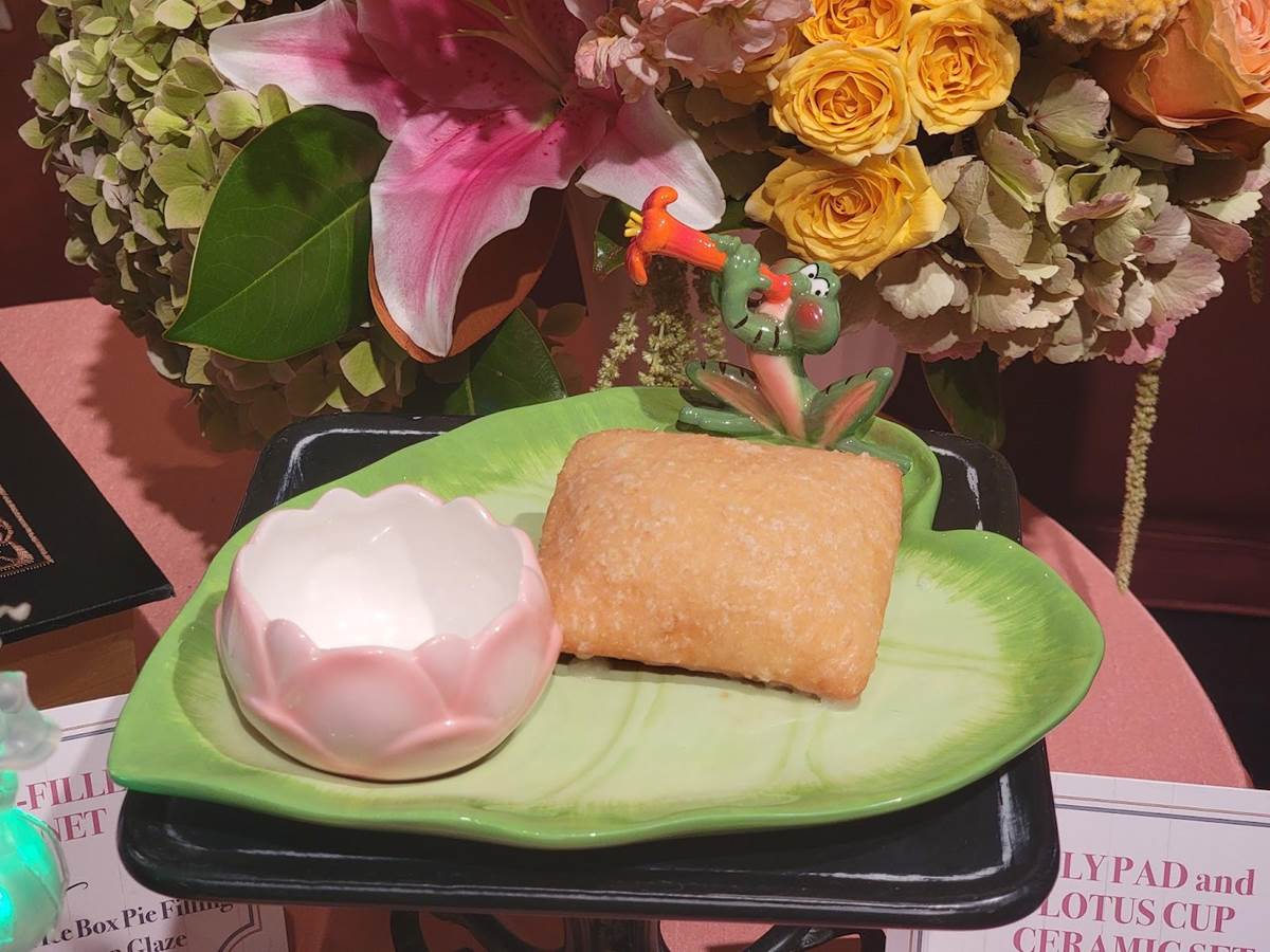 You’ll be able to purchase a ceramic lily pad and lotus cup to take home.