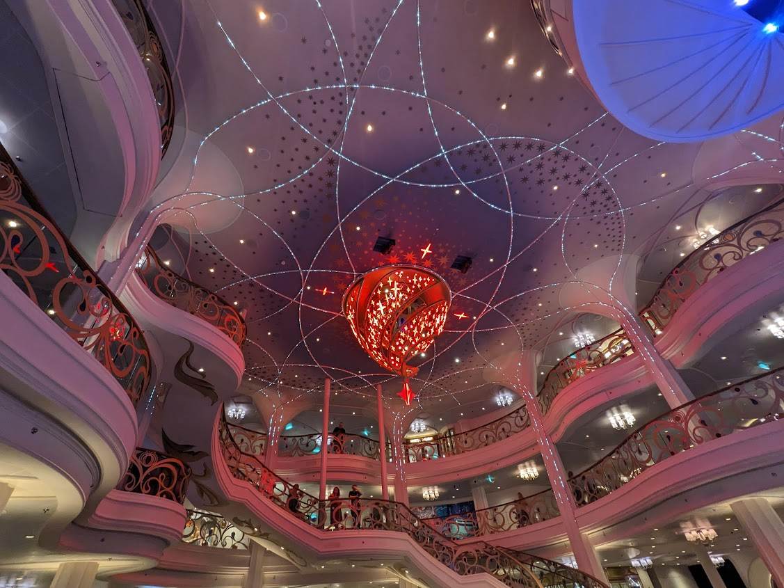 The Grand Hall on the Disney Wish