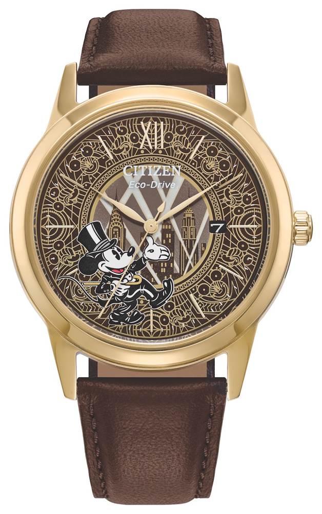 Mickey Mouse Fanfare watch features Hidden Mickey's at each hour along the watch face.