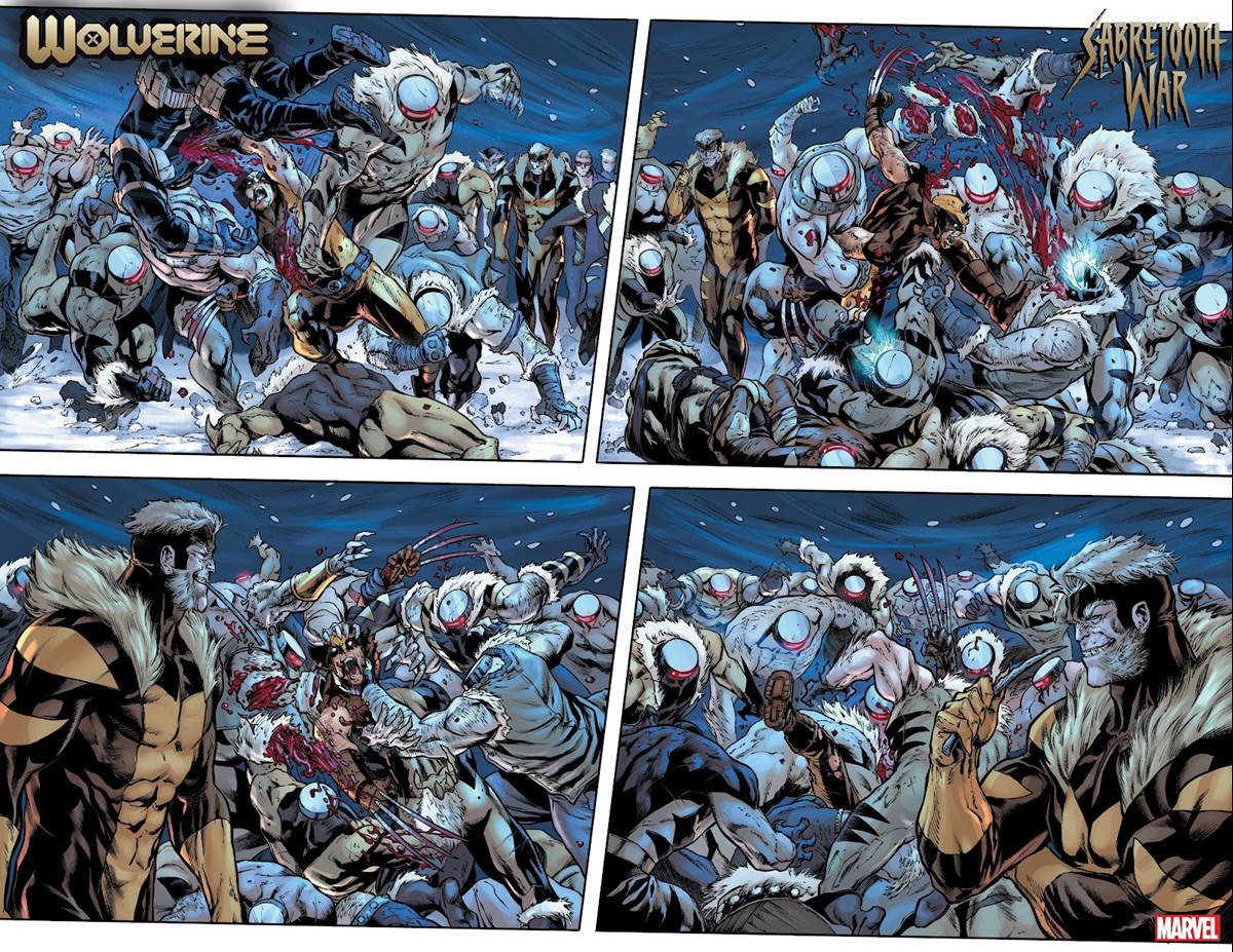 WOLVERINE #41 interior artwork by Cory Smith and Geoff Shaw