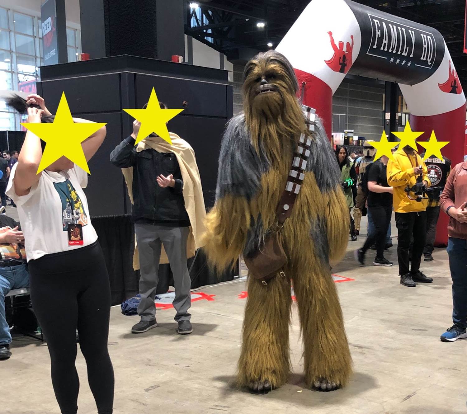 Chewbacca stopped by for a minute!