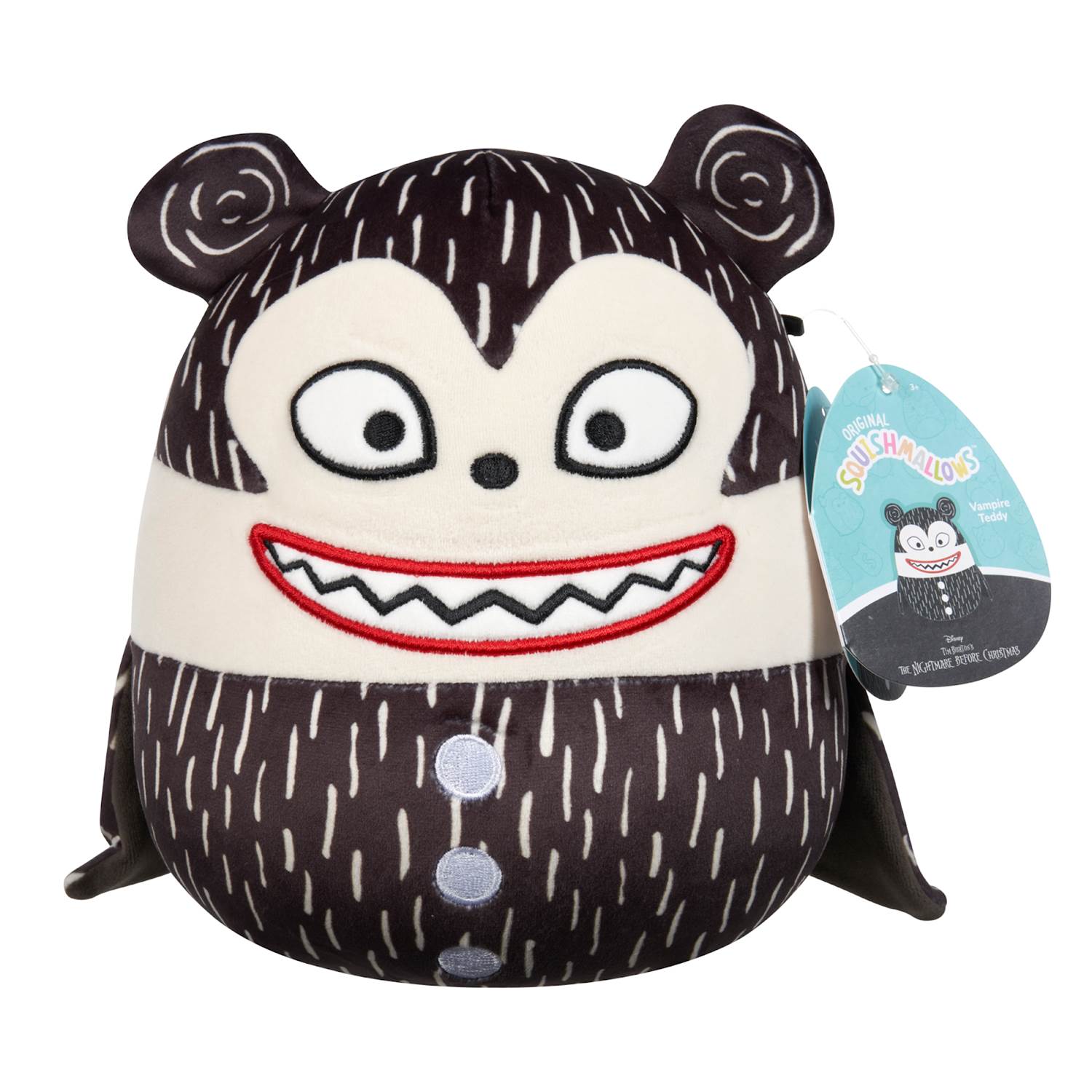 Peluche Squishmallows The Nightmare Before Christmas Di Jack Skellington 20,3 Cm - Morbido E Collezionabile, Regalo Disney