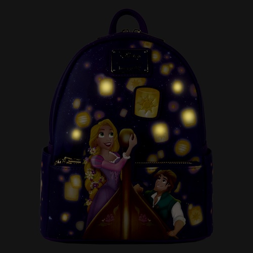 The floating lanterns light up!