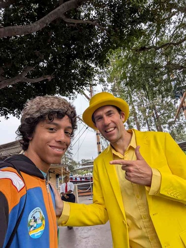 Author’s son with Jesse Cole