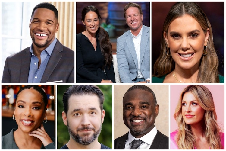 L-R: Michael Strahan, Chip and Joanna Gaines, Kendra Scott, Fawn Weaver, Alexis Ohanian, Rashaun Williams, Allison Ellsworth