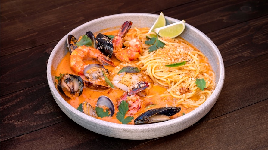 Thai Seafood Pasta