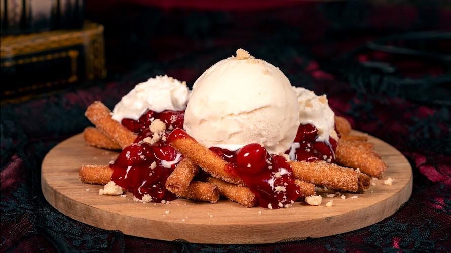 Cherry Cobbler Funnel Cake Fries