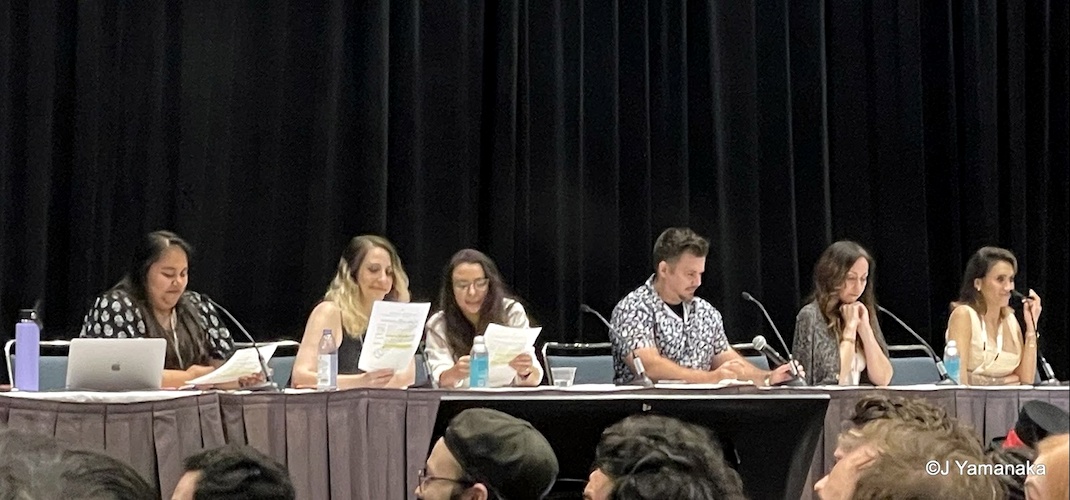 Indu Vasudev, Production Manager; Rachael Marino, Supervising Dubbing Producer; Rachel Slotky and Carrie Keranen, casting directors, voice actors, and directors;  and voice actors Cristina Vee (Miraculous: Tales of Ladybug & Cat Noir) and David Errigo Jr. (Phineas and Ferb).