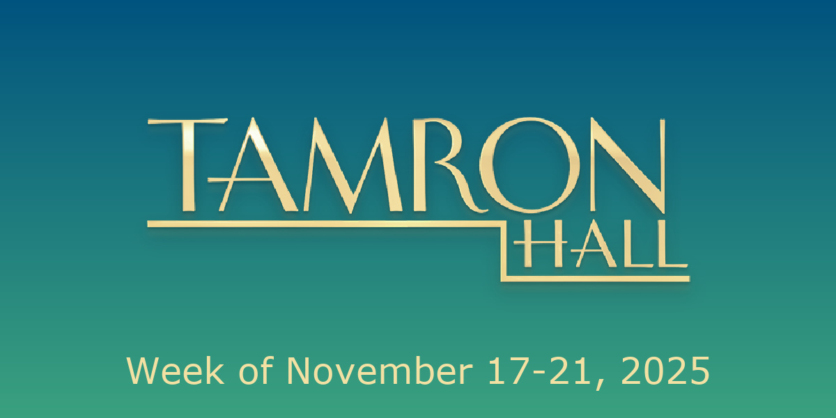 "Tamron Hall" Guest List: Musicians 112, Total, and More to Appear Week of November 17th
