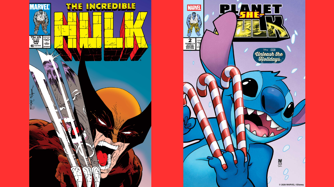 Stitch Joins Marvel for Festive Holiday Variant Covers