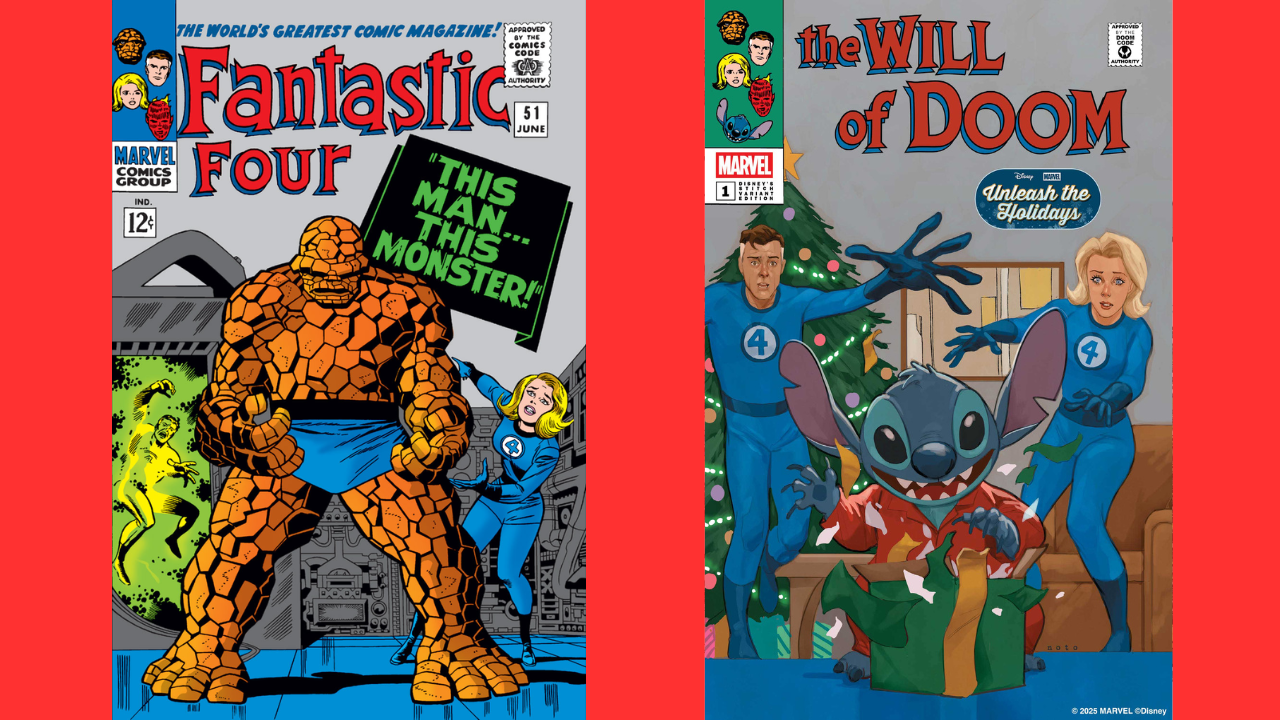 Stitch Joins Marvel for Festive Holiday Variant Covers