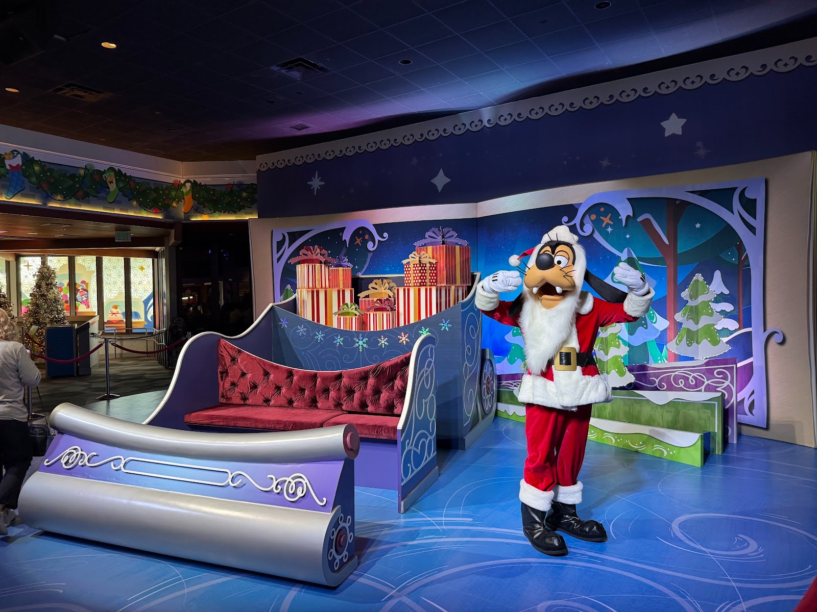 Photos: Santa Goofy Crash Lands Into The Odyssey for EPCOT International Festival of the Holidays This Year