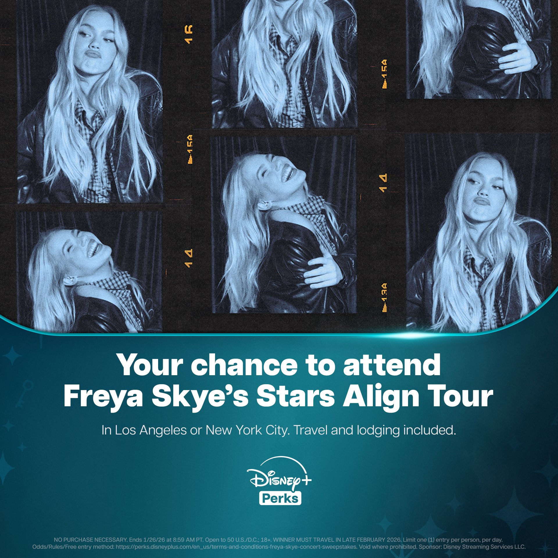 Disney Offers Freya Skye Tour Ticket Giveaway