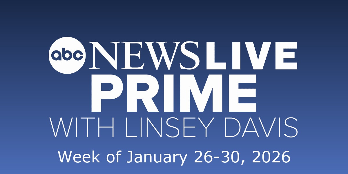 "ABC News Live Prime with Linsey Davis" Guest List: Sam Calflin, Kali Reis, and More to Appear Week of January 26th