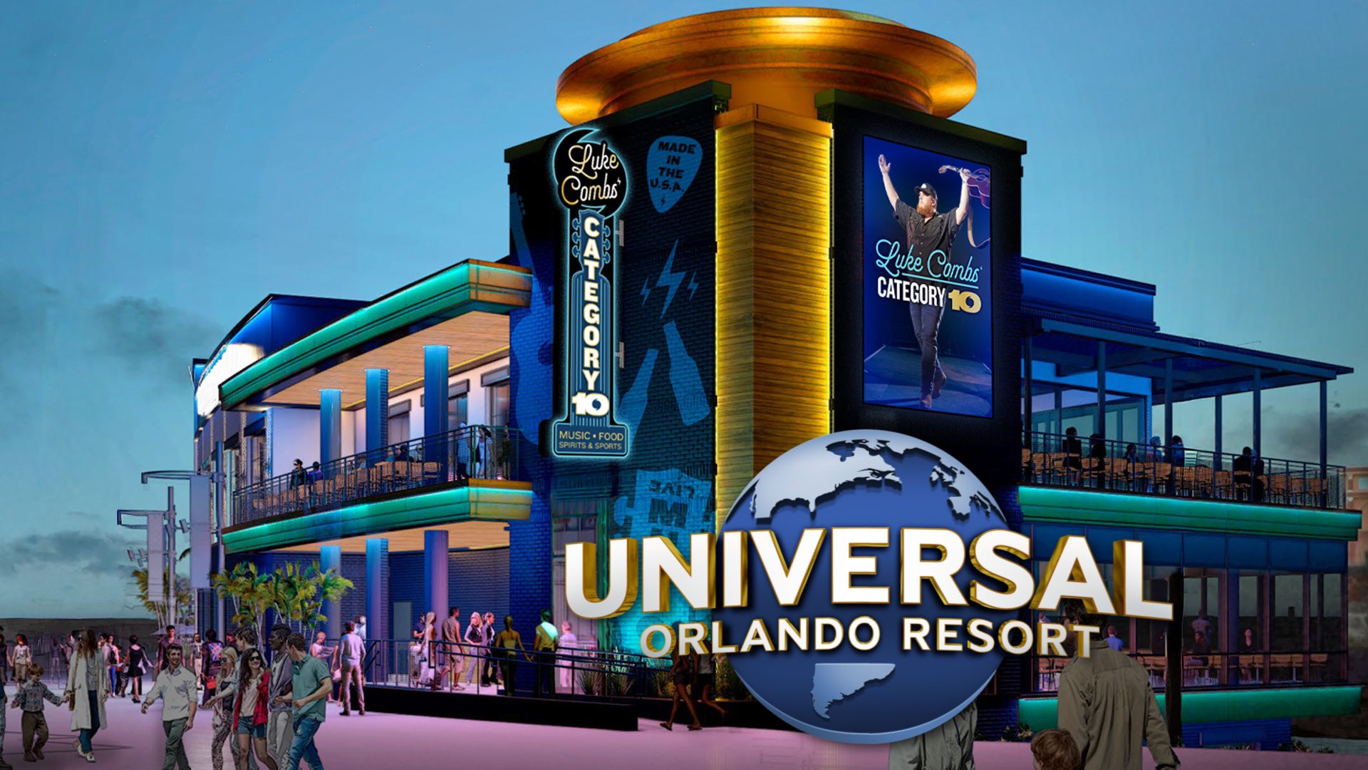 Luke Combs Brings Nashville Flavor to Universal Orlando with Newly Announced Category 10 Restaurant