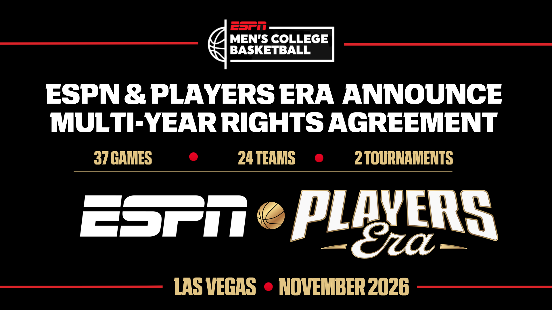 Espn Roster Making ESPN Partners With Players Era for 2026 Championships