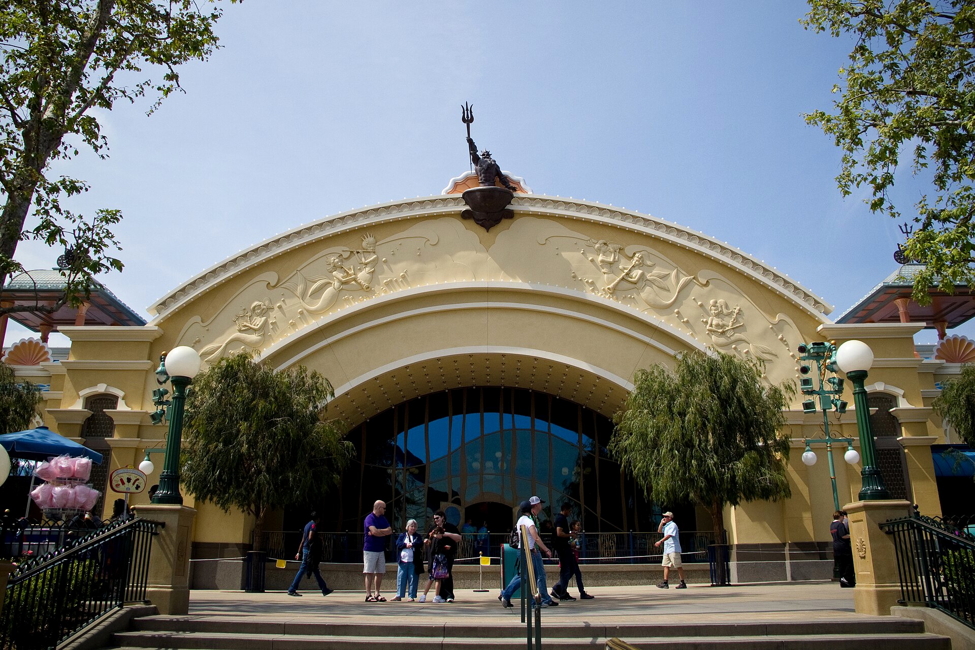 Photos: Blue Waves Spotted on Exterior of The Little Mermaid – Ariel’s ...