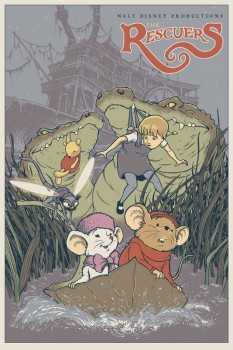 New-Mondo-Disney-Posters-for-Nothings-Impossible-David-Petersen-The-Rescuers