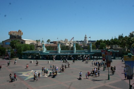  A view of the entrance to Disney California Adventure