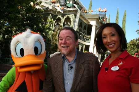 Disneyland Ambassador Sachi White and Donald Duck 