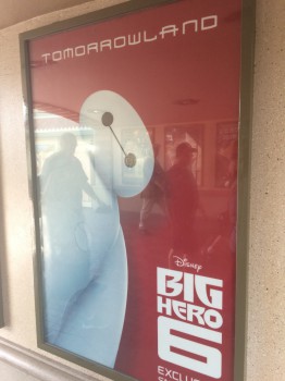 A Big Hero 6 Sneak Peek Poster has been added to the tunnels under the Main Street Train Station