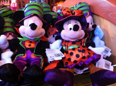The exact same Mickey and Minnie plushes as last Halloween